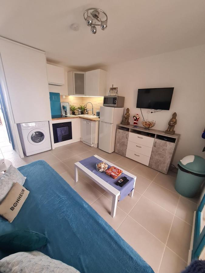 Appartement Vue Mer,Acces Direct Plage,Fibre,Clim,Parking Public Gratuit Le Barcarès Exterior foto
